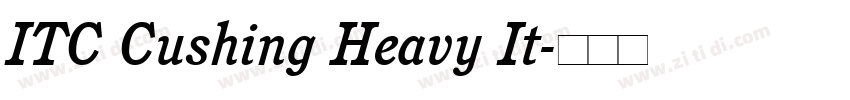 ITC Cushing Heavy It字体转换